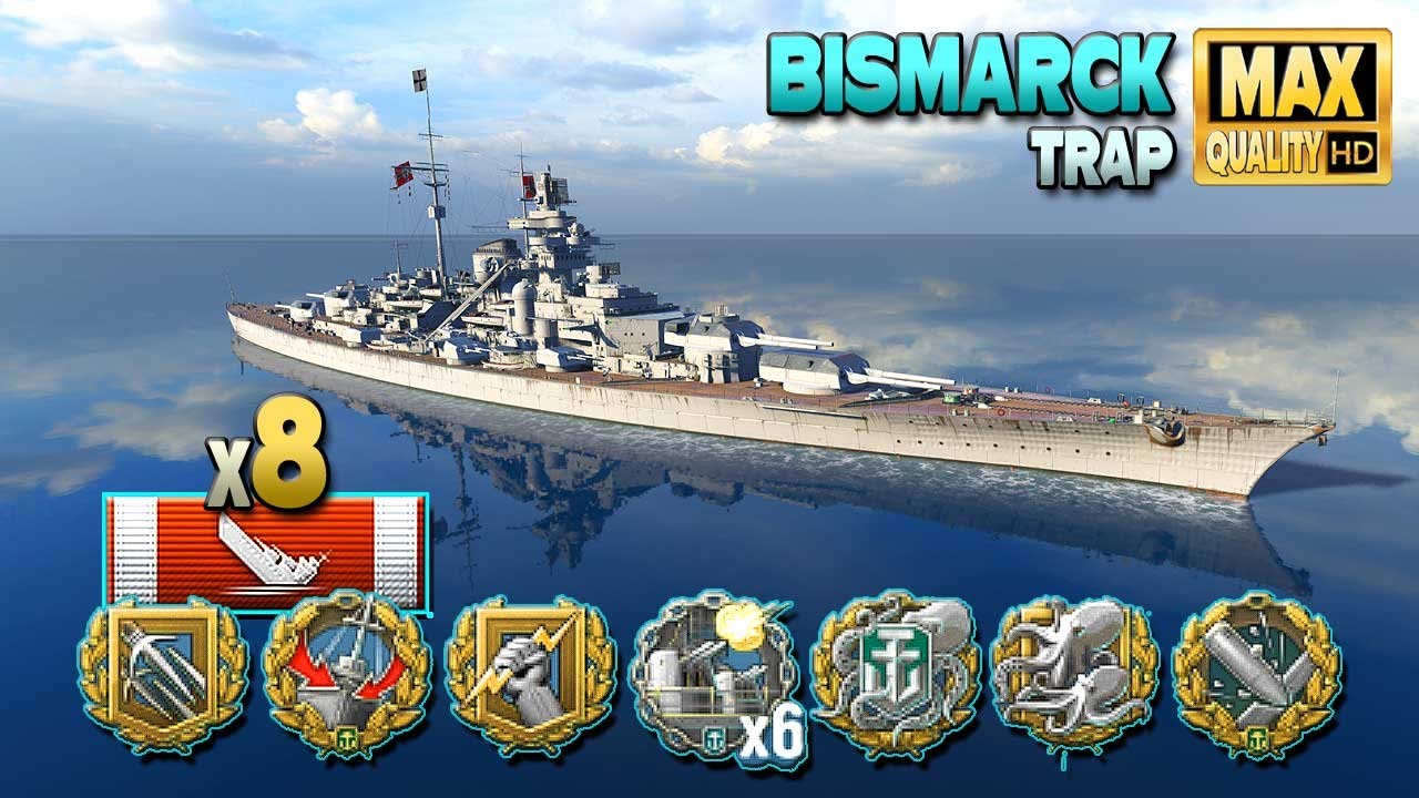 Игра с линкором Bismarck становится напряжённой - World of Warships