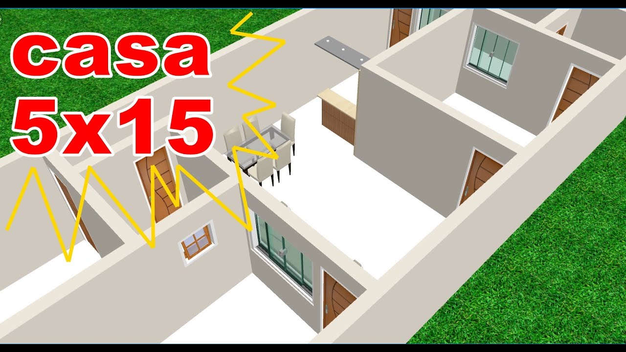 Como fazer uma casa pequena de 5x15 mts