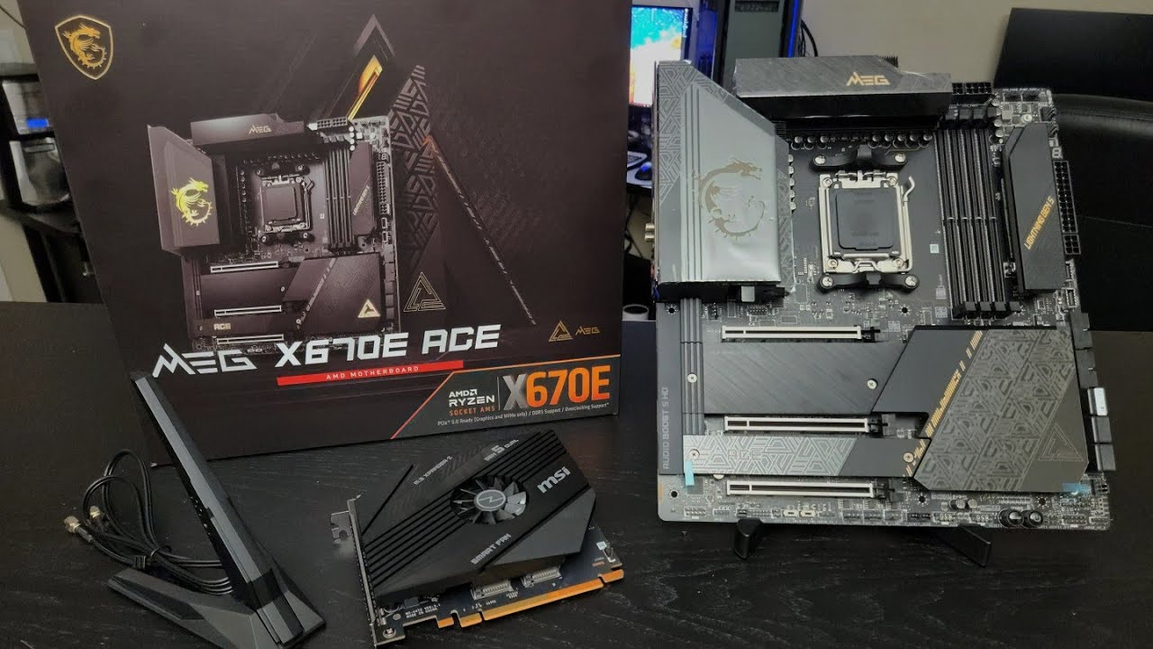 MSI MEG X670E ACE AM5 Motherboard Unboxing