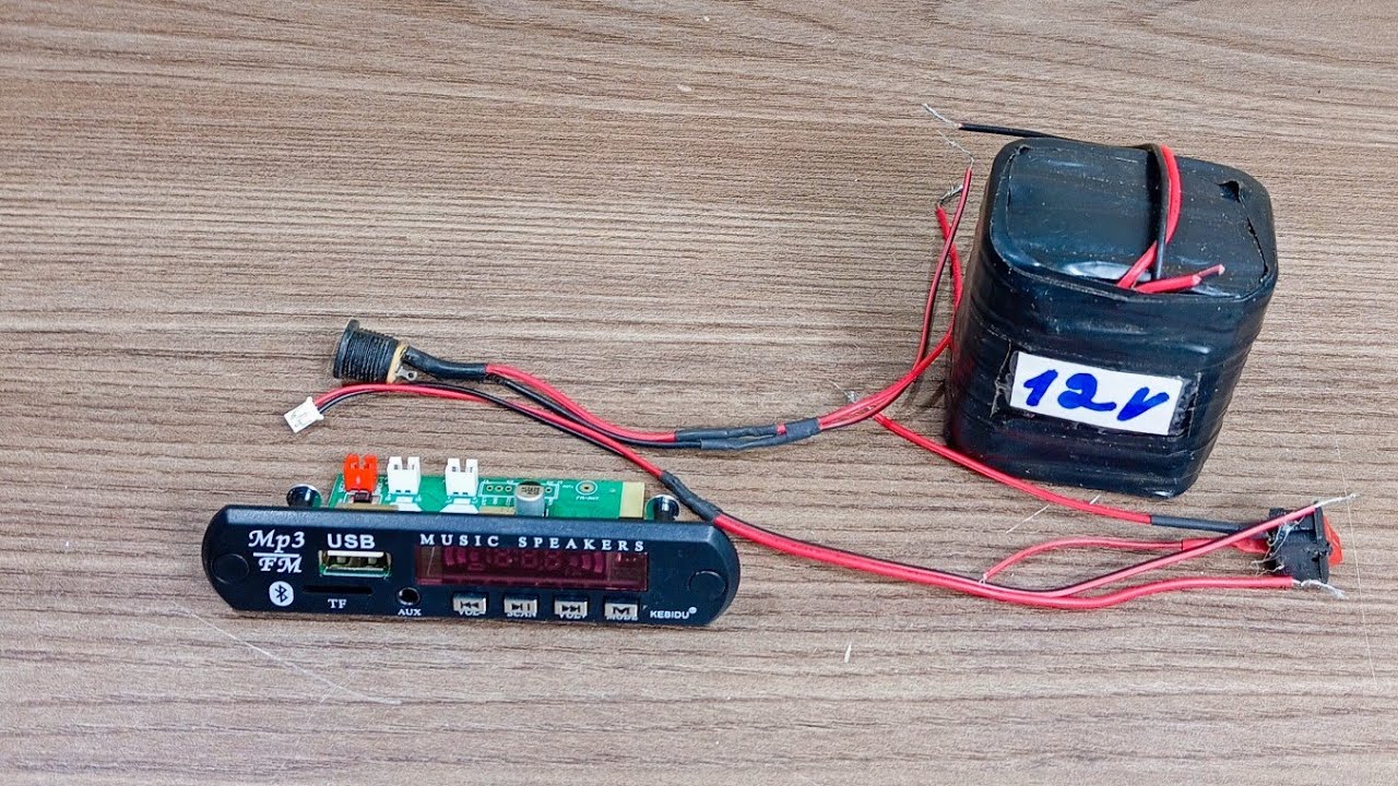 como ligar placa mp3 em pack de 12v Passo a passo 