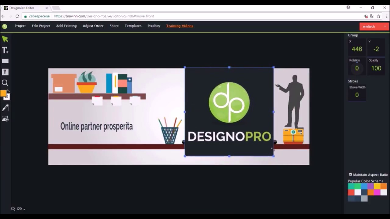 DesignoPro SK n&aacute;vod 2 ľav&yacute; panel