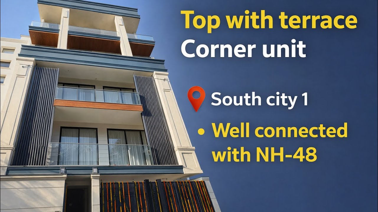 💎Perfect Top with terrace 🏠240 sqyd | 3bhk builder floor in South city 1