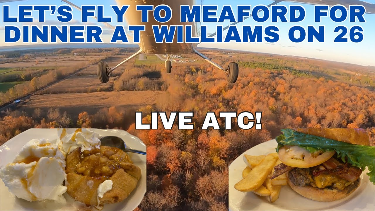 We fly to Meaford for a terrific dinner at Williams on 26!