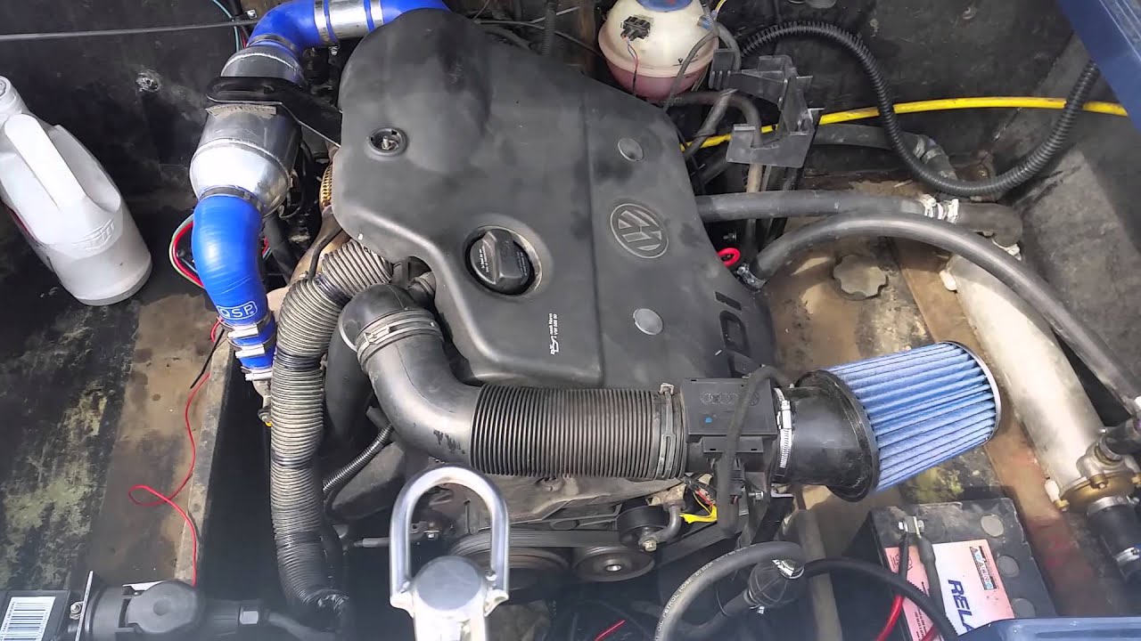 Jetstar 520 1.9 VW TDI Marinised test run full throttle