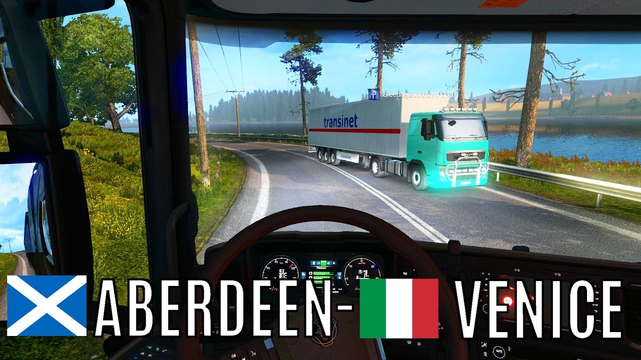 Aberdeen - Venice [2500km] Timelapse #2 ETS2MP | 🚚 Euro Truck Simulator 2 Multiplayer