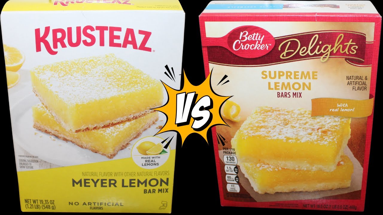 Which Is The Best? Krusteaz Lemon Bar Mix vs Betty Crocker Supreme Lemon Bars Mix