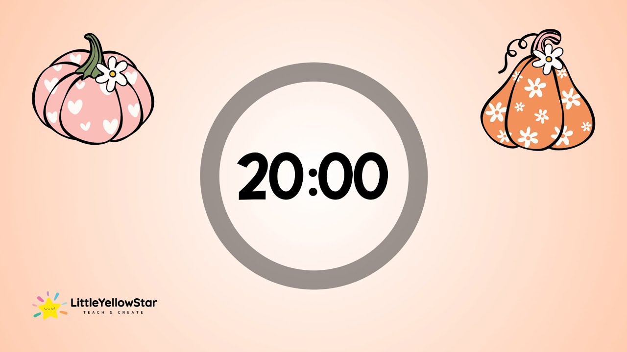 Fall Timer For Kids - 20 Minutes Countdown Timer For Kids With Lofi Music | Lofi Classroom Timer