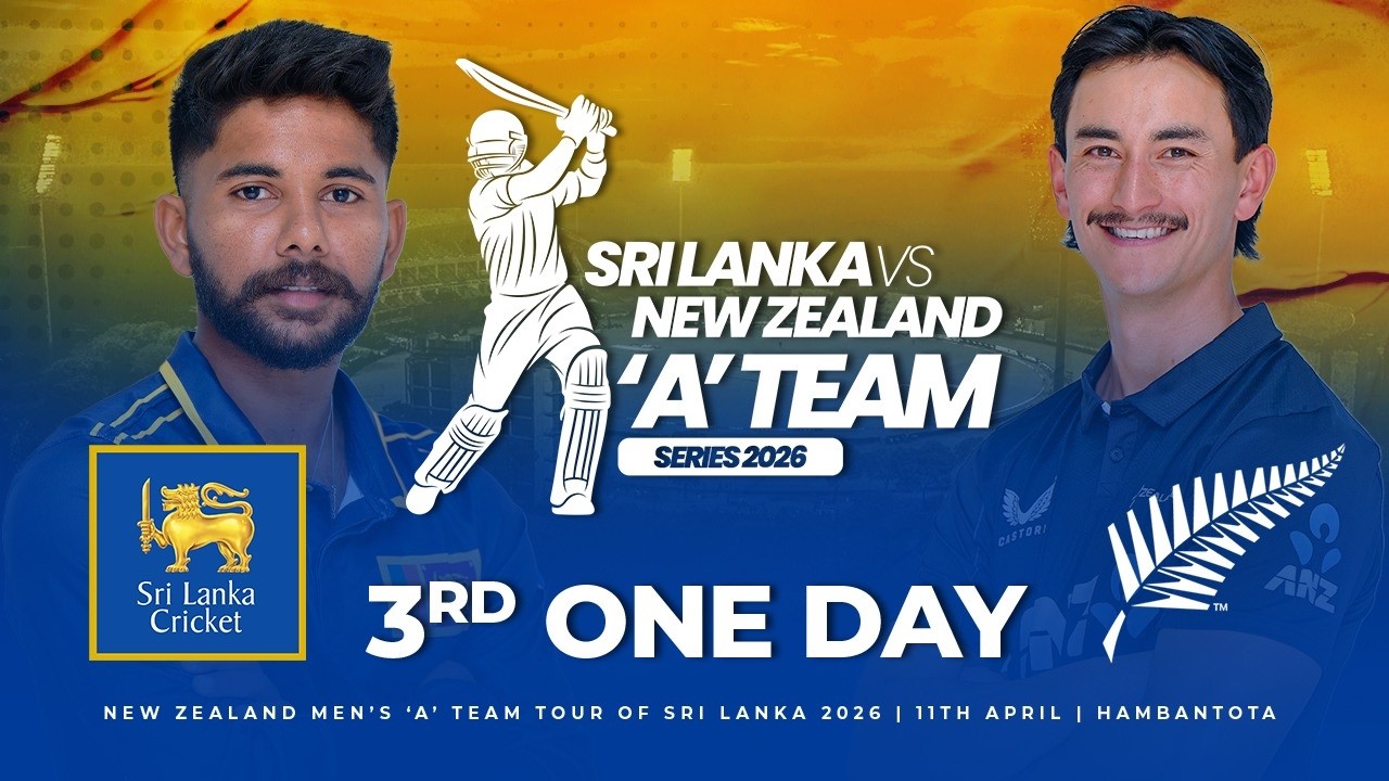 🔴 Live | 3rd One Day | New Zealand &lsquo;A&rsquo; Team Tour of Sri Lanka 2026 | Sporty.lk