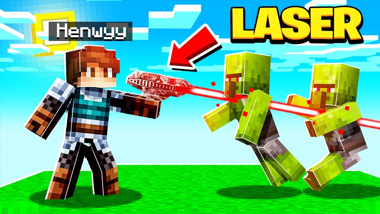I MADE an *OP* LASER WEAPON in SKY FACTORY!