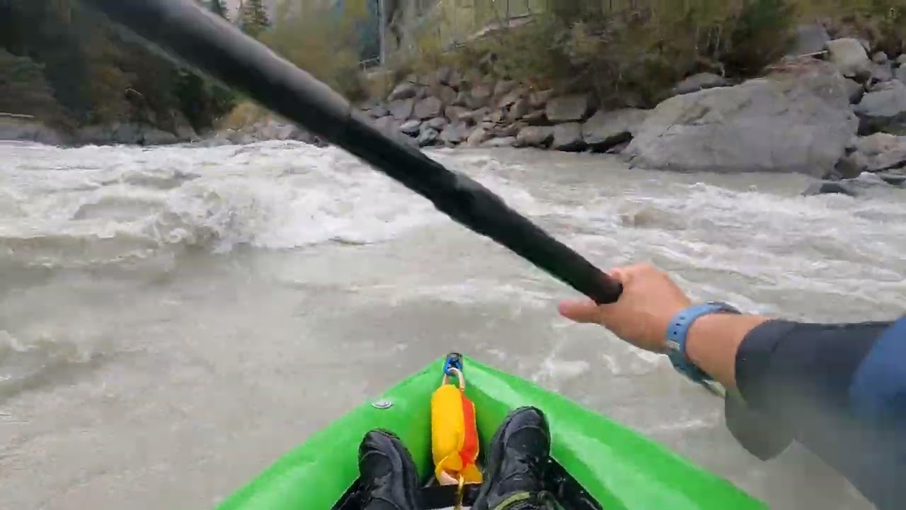 Upper Ötz, swimming and rescue (packraft RobFin)
