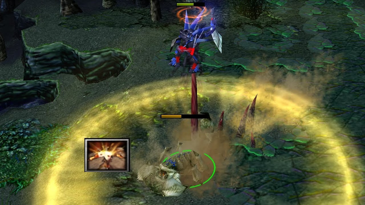 DOTA SAND KING vs. SLARK: 2 SEC = 1000 DAMAGE