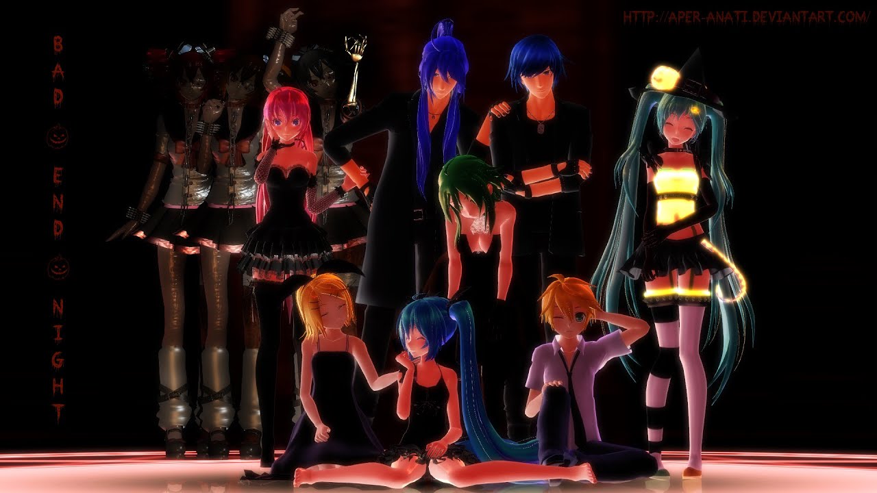 [MMD Halloween] Vocaloids - Bad ~ End ~ Night