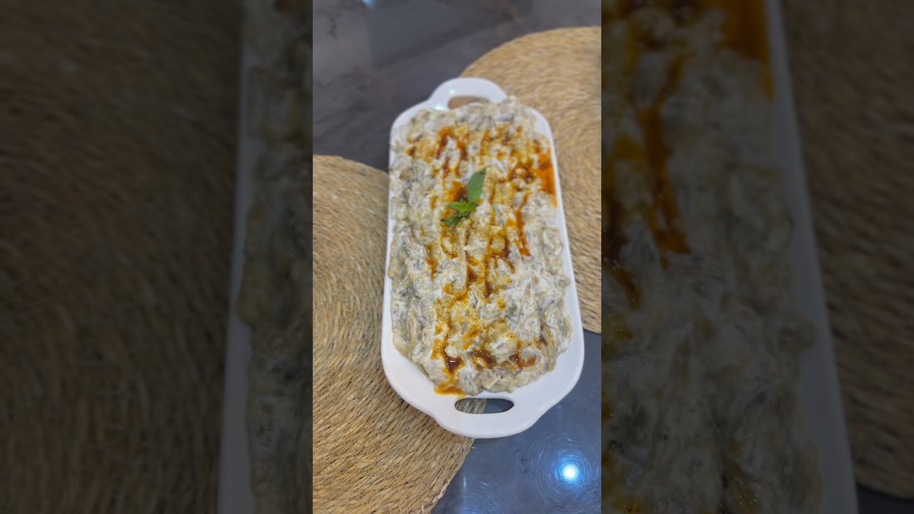 Yoğurtlu patlıcan ezmesi🍆🍆 #keşfetteyiz #selmamutfakta #patlıcank&ouml;zleme #meze&ccedil;eşitleri