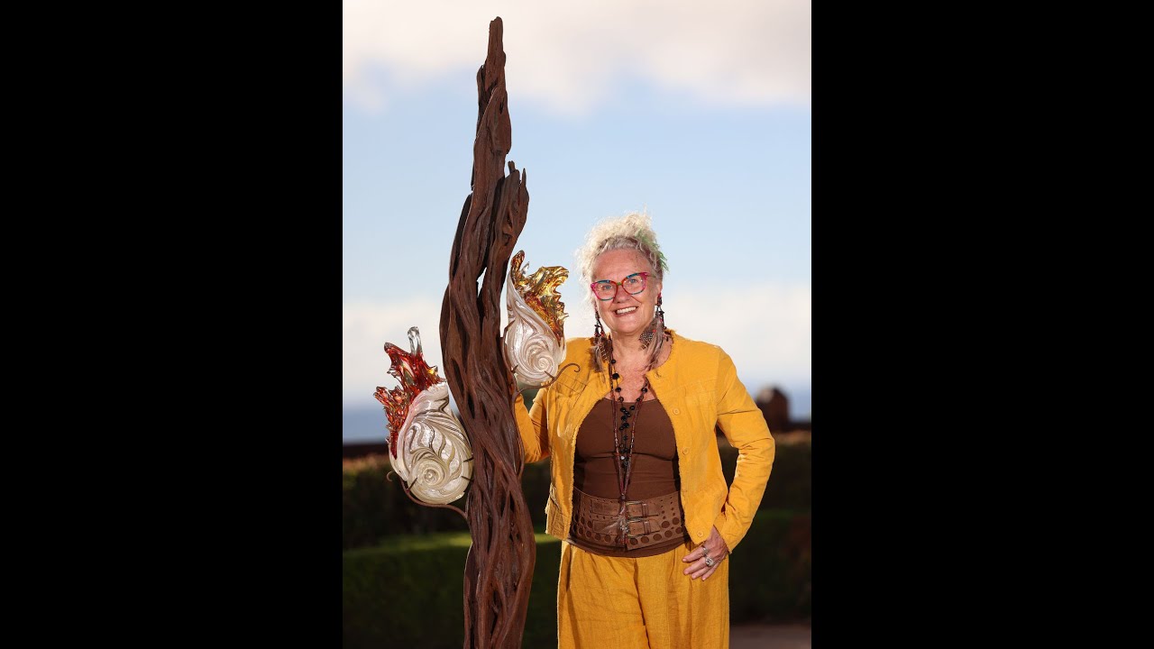 Tina Cooper, Artist speaking about Sculpture on the Edge 2024