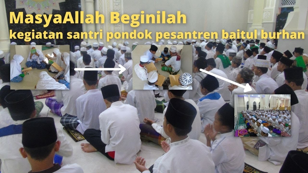 MASYAALLAH.......BEGINILAH  RUTINITAS SANTRI BAITUL BURHAN KARAWANG!!!