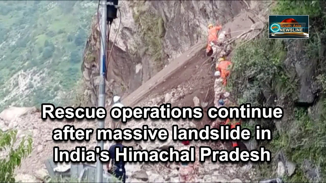 Rescue operations continue after massive landslide in India's Himachal Pradesh