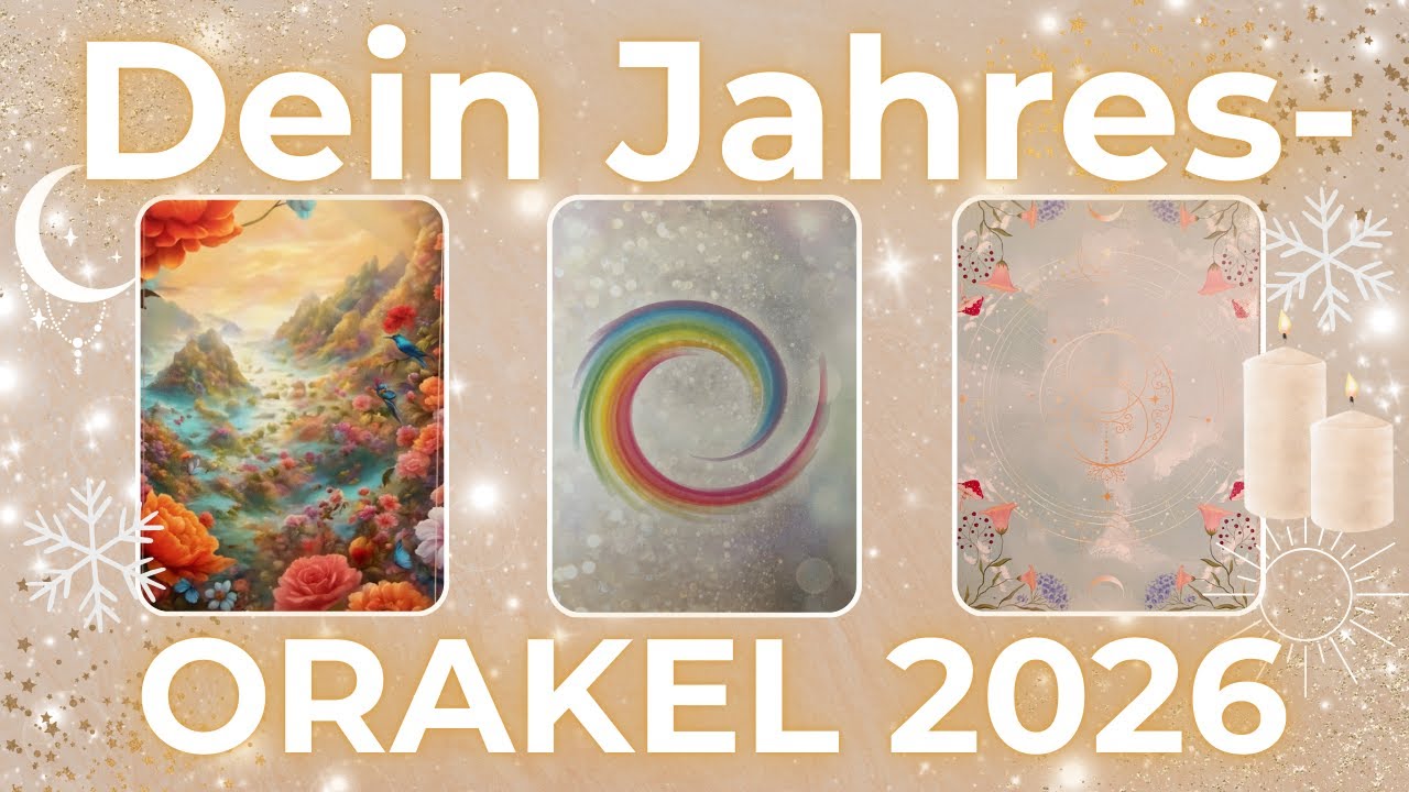 🌈🍄Dein Jahresorakel 2026🍄🌈Was erwartet dich in 2026? Auswahlorakel | PICK A CARD 