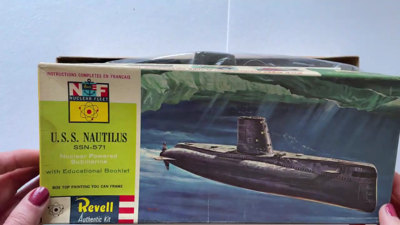 Vintage Revell USS Nautilus Model Submarine Kit