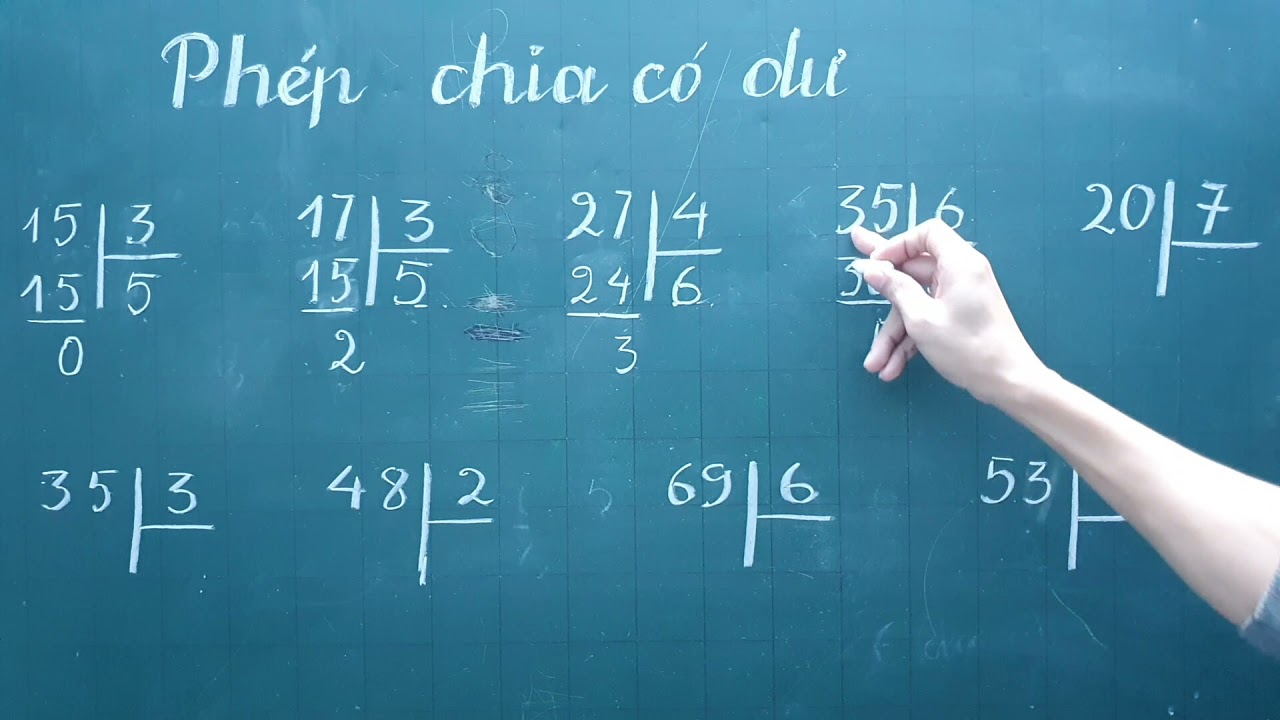PHÉP CHIA CÓ DƯ. Toán 3
