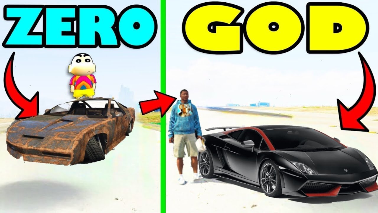 Franklin And Shinchan Upgrading Car From Zero To Best 🤑 In GTA 5 | SHINCHAN GTA VIDEO
