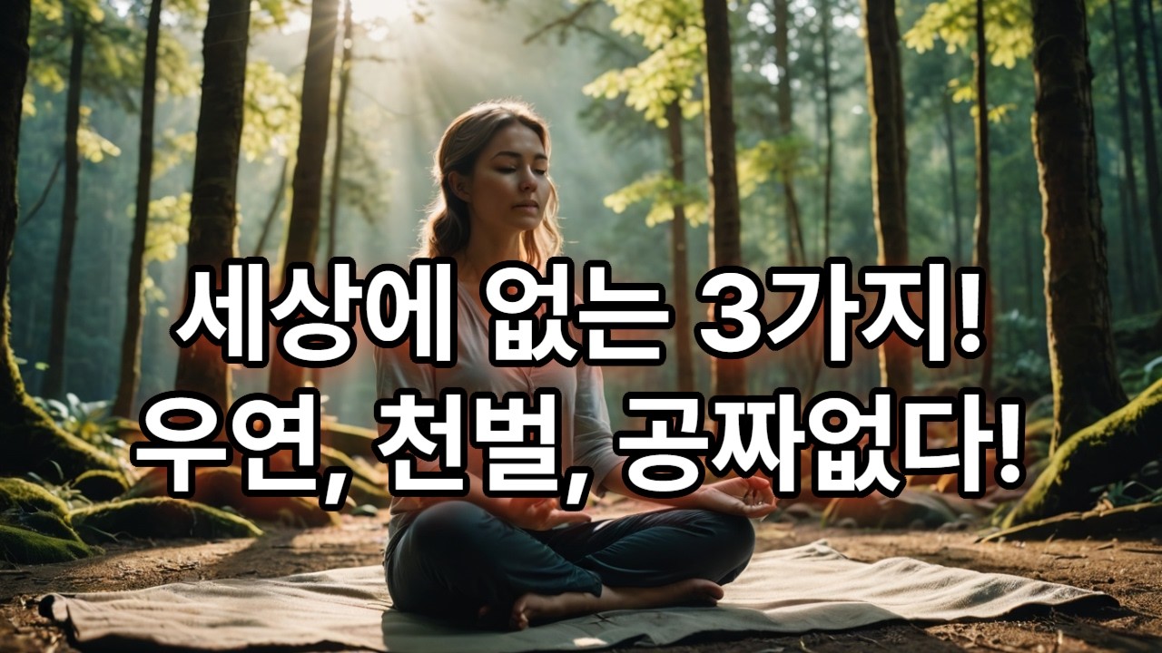 세상에 없는 3가지(우연, 천벌, 공짜없다.111)