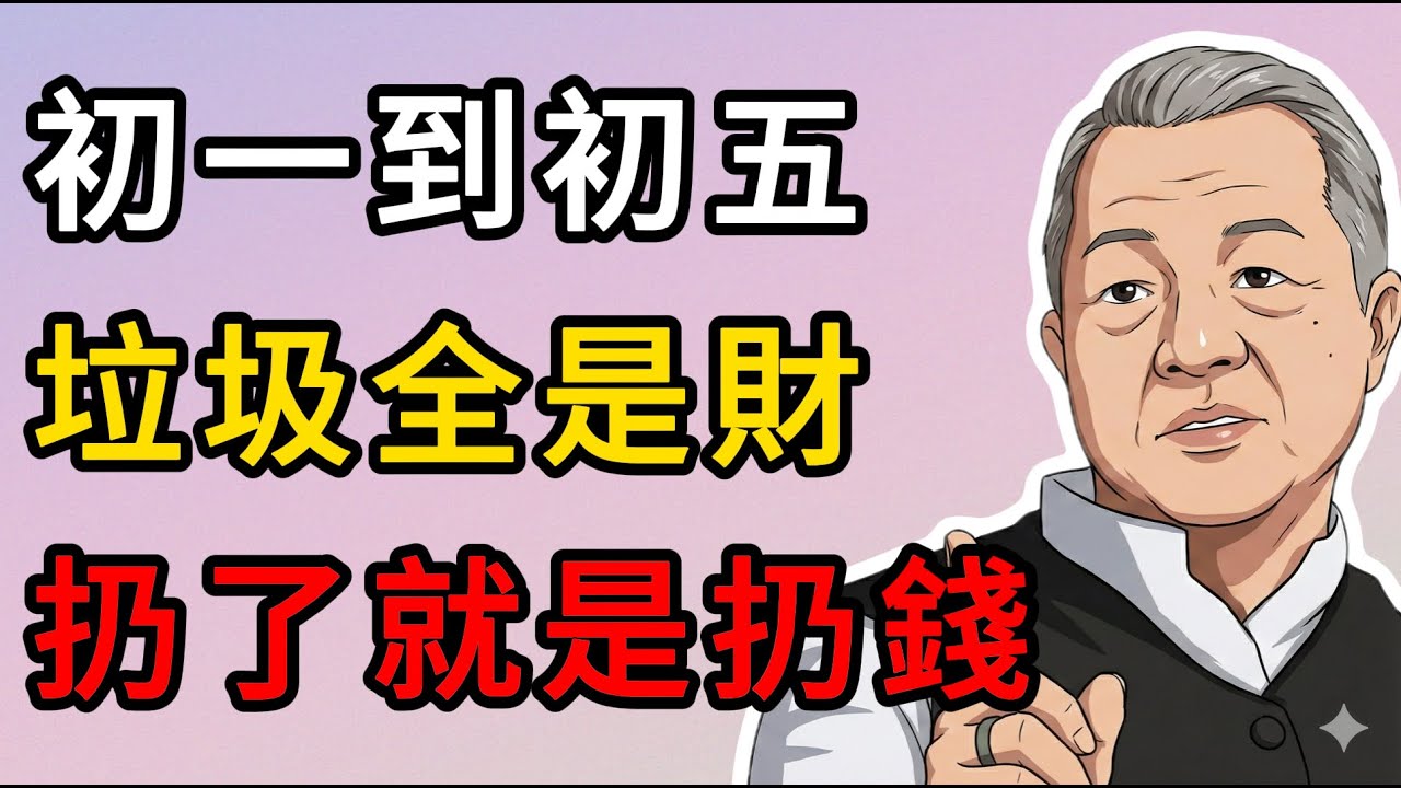 曾仕強：大年初一到初五，家裏的垃圾全是「寶」！教你正確「掃地」，把財神爺死死留住。 #人生智慧 #命理 #哲學 #曾仕強 #易經 #正能量