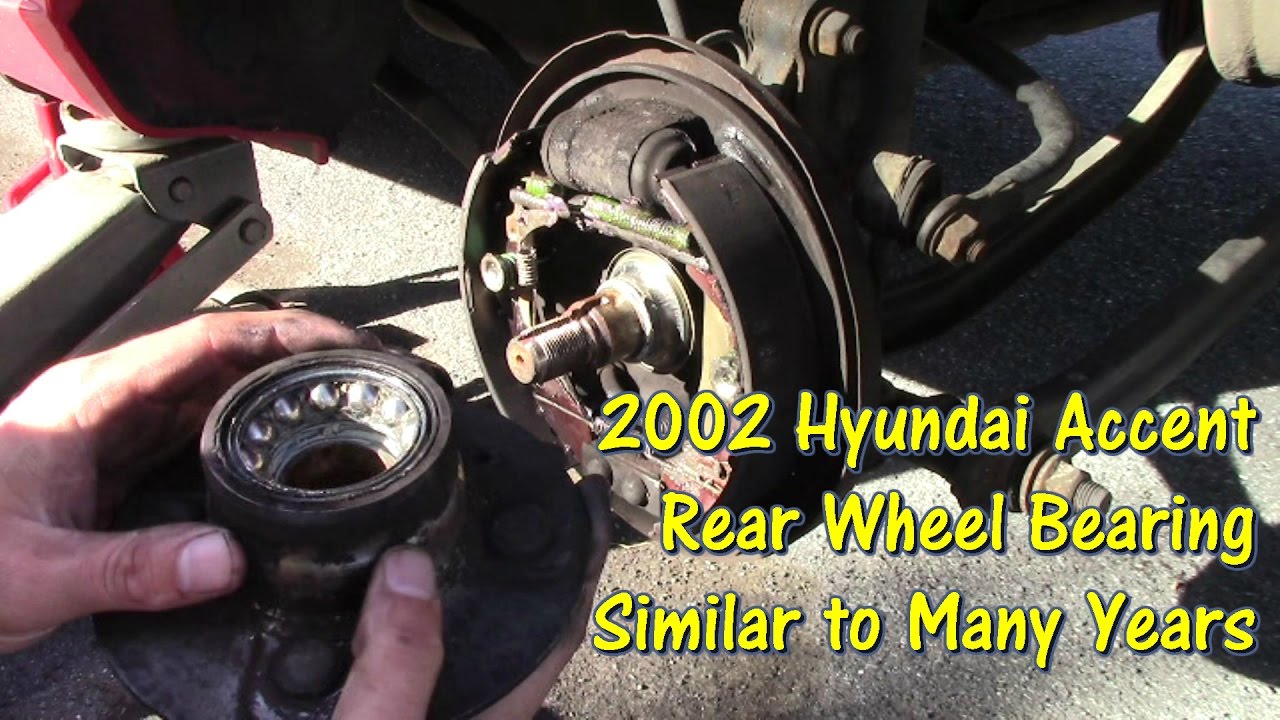 How to Replace Rear Wheel Bearings on Many 2000s Hyundai Accent by @GettinJunkDone