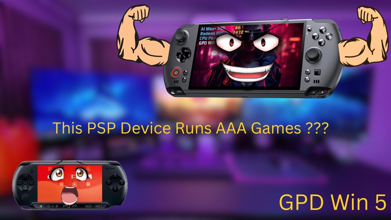 На этом устройстве PSP запускаются игры класса ААА? Распаковка GPD WIN 5!