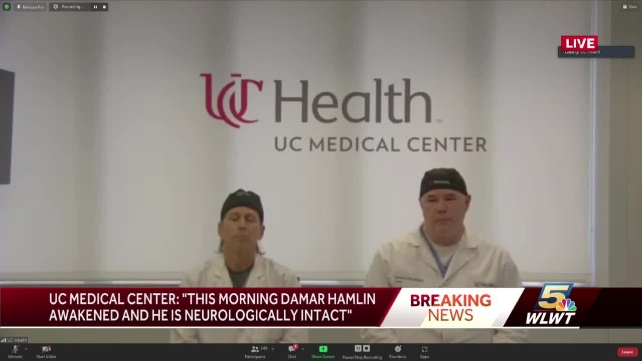 UC Doctors give update on Damar Hamlin