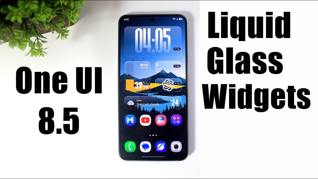 Установка виджетов Liquid Glass на Samsung One UI 8.5 / One UI 9