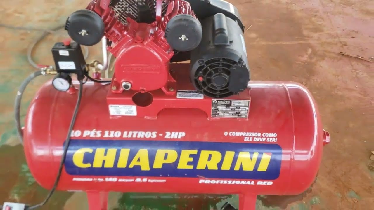 compressor de ar chiaperini profissional red 110 litros minha opinião sobre ele