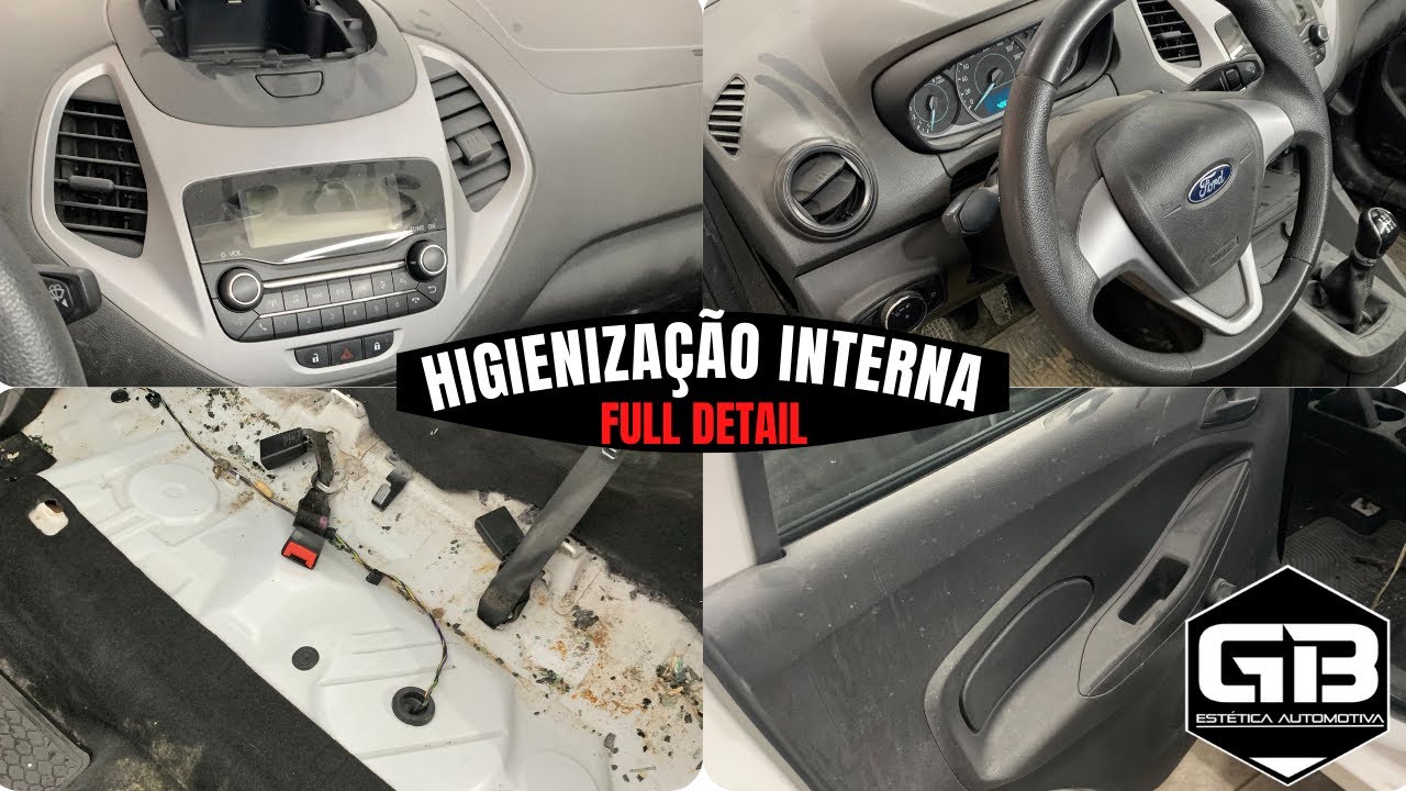 HIGIENIZAÇÃO INTERNA FULL DETAIL FORD KA SEDAN!! EP16