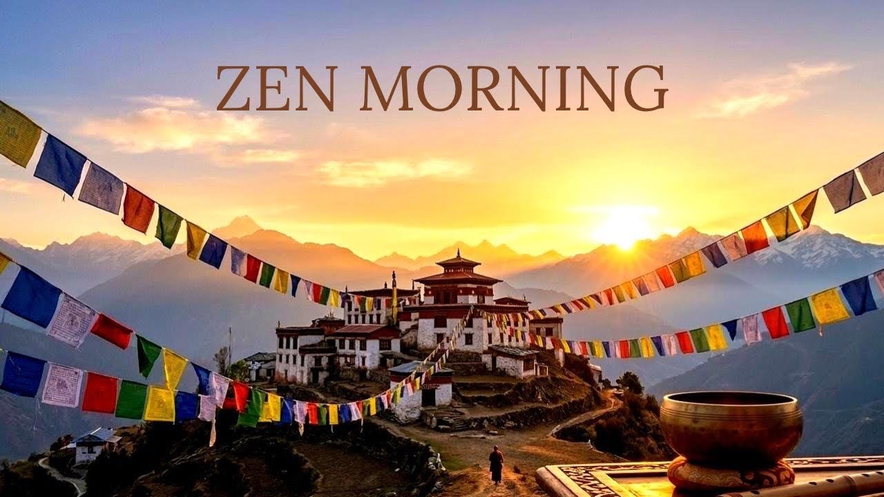 3 Hours Zen Morning Meditation | Tibetan Monastery at Dawn · Singing Bowls · Bamboo Flute