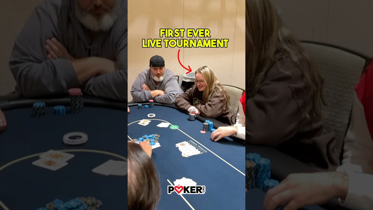 First live tourney, first cash and she&rsquo;s just getting started‼️🎉 #poker #pokertournament