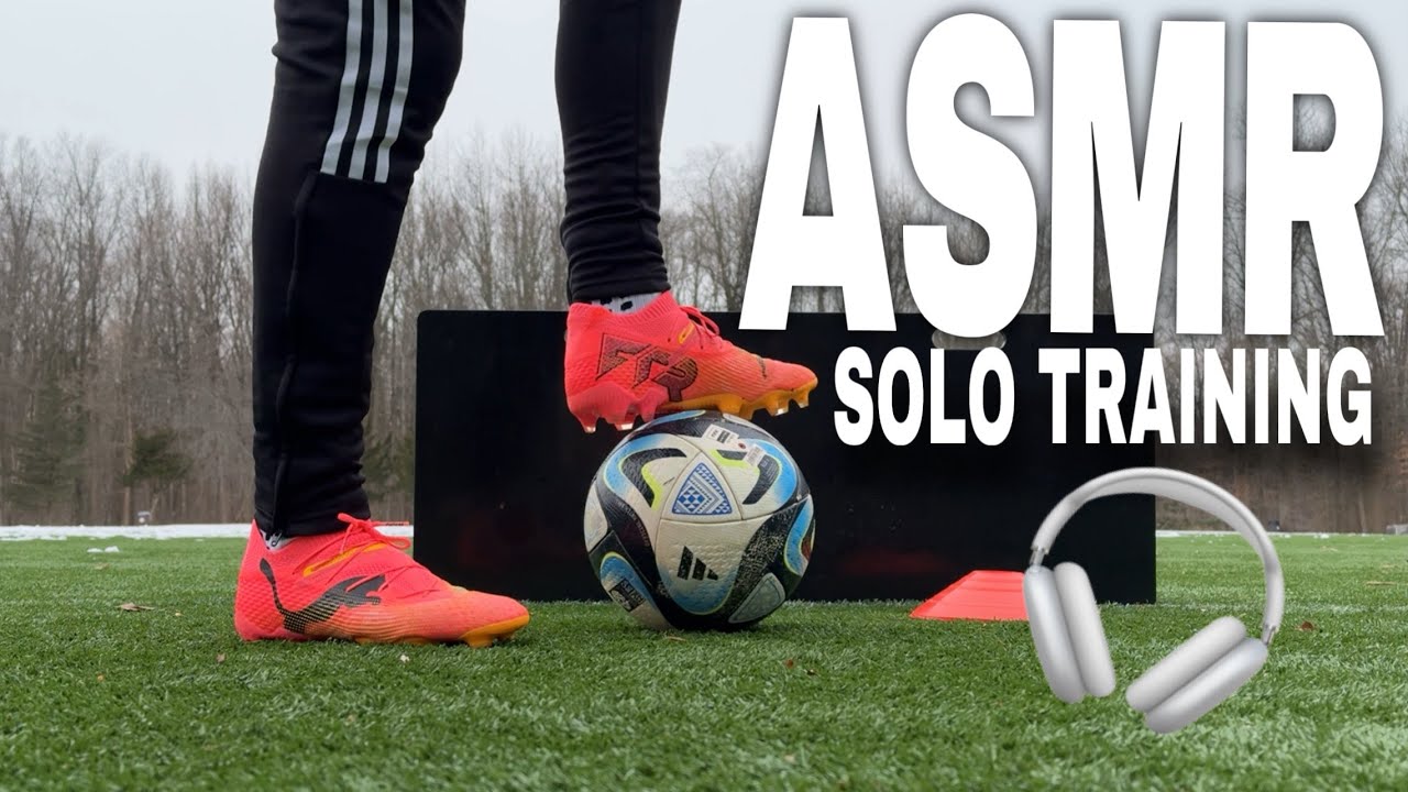ASMR Solo Training Session Football / Soccer in Puma Future 7 Elite