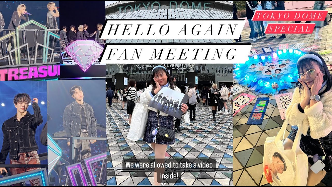 TREASURE HELLO AGAIN JAPAN TOKYO DOME CONCERT EXPERIENCE l Fan Meeting l Tueme vlog l irakim02