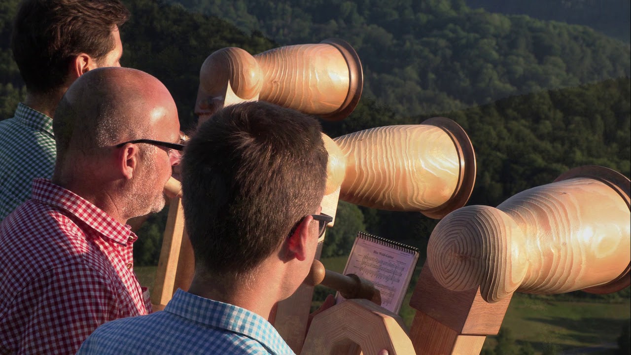 Alphörner am Hohlen Fels im Nürnberger Land