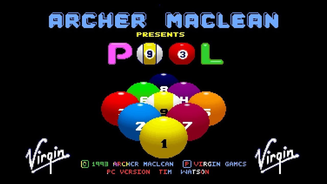 Archer Maclean's Pool (Virgin Games /1992)