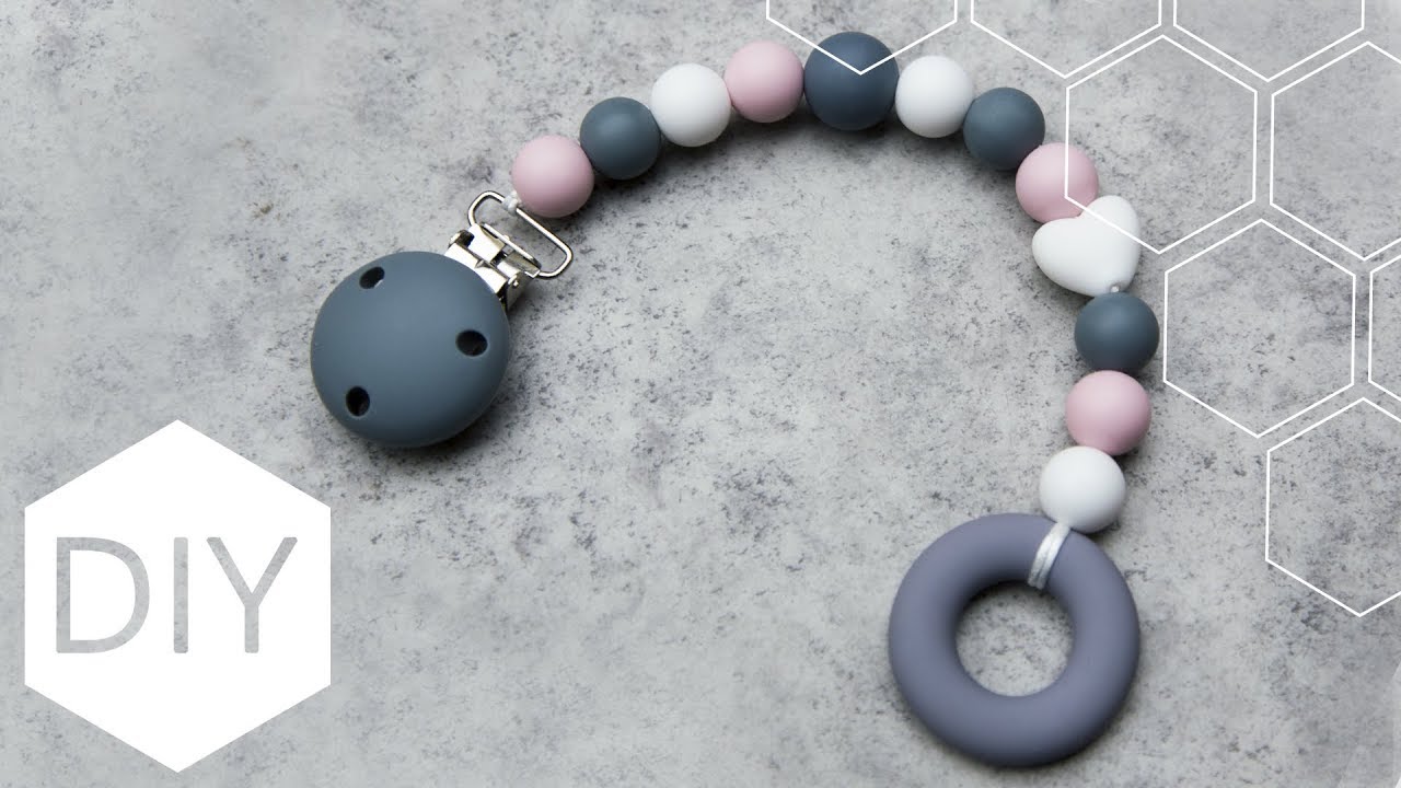 DIY sieraden maken met Kralenhoekje - Speenkoord met siliconen kralen