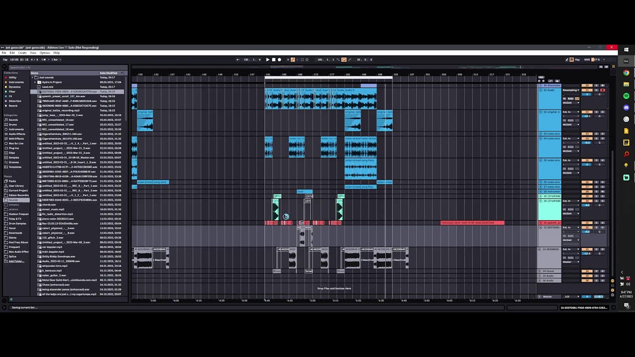 Starting a track (ft Hudson)