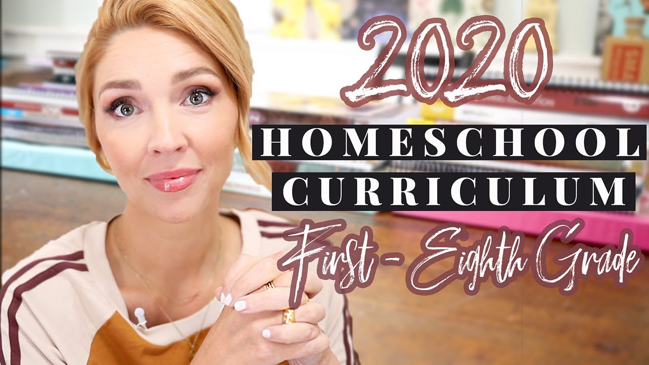Homeschool Curriculum 2020 \\ First Grade, Third Grade, Sixth Grade + Eighth Grade