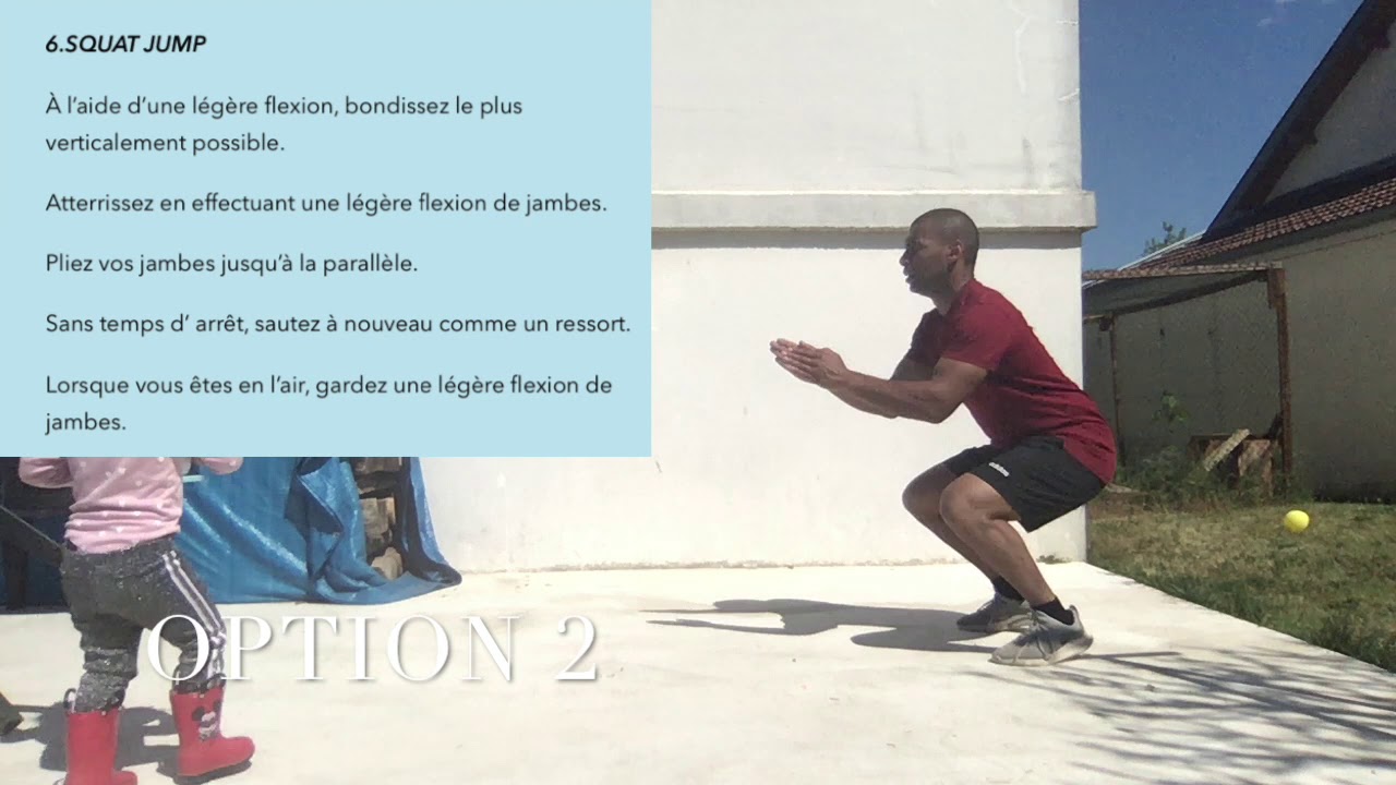 vid&eacute;o squat jump musculation poids de corps