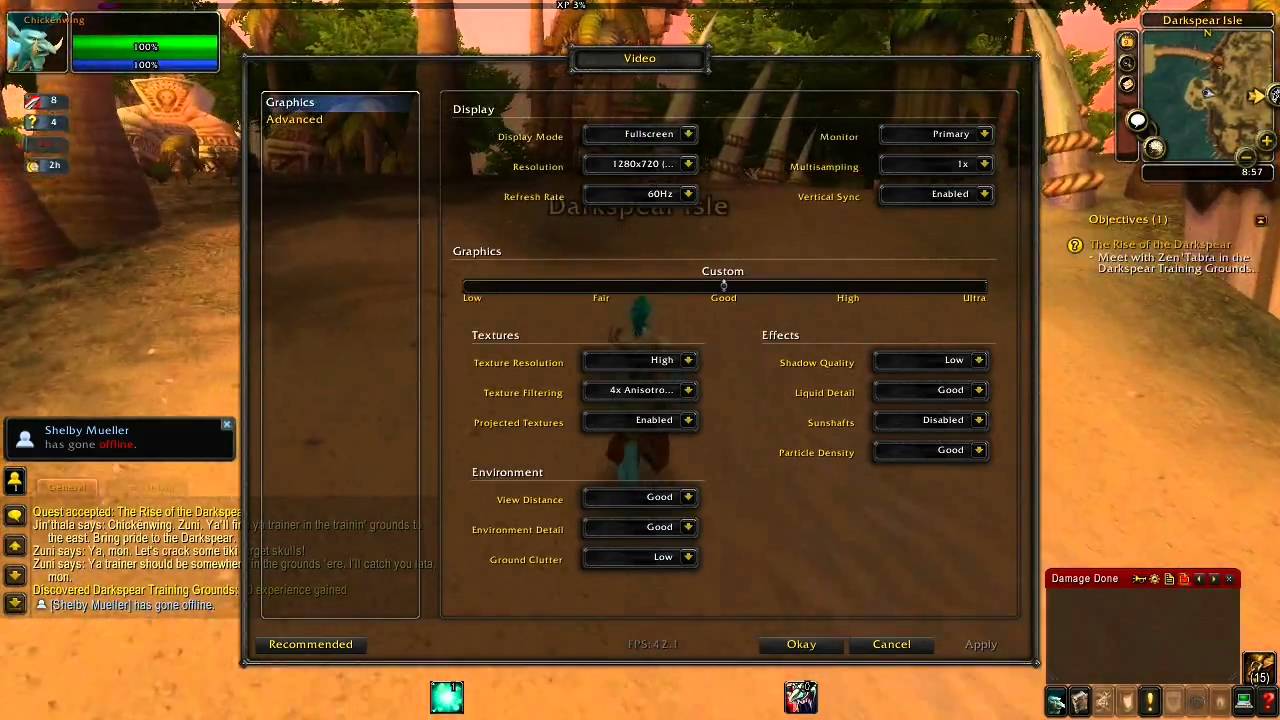 DX11 World of Warcraft Cataclysm test with ATI Radeon 4350 512mb DDR2