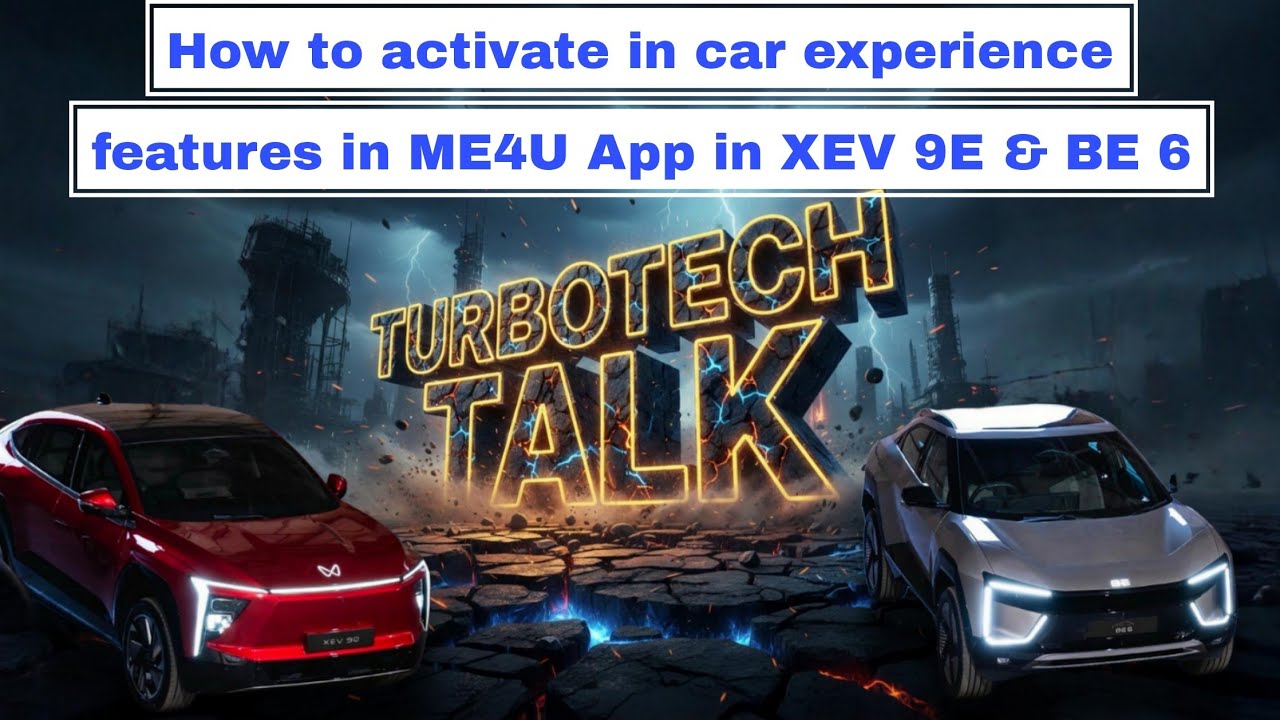 How to activate In car experience feature in ME4U app in XEV 9E & BE6