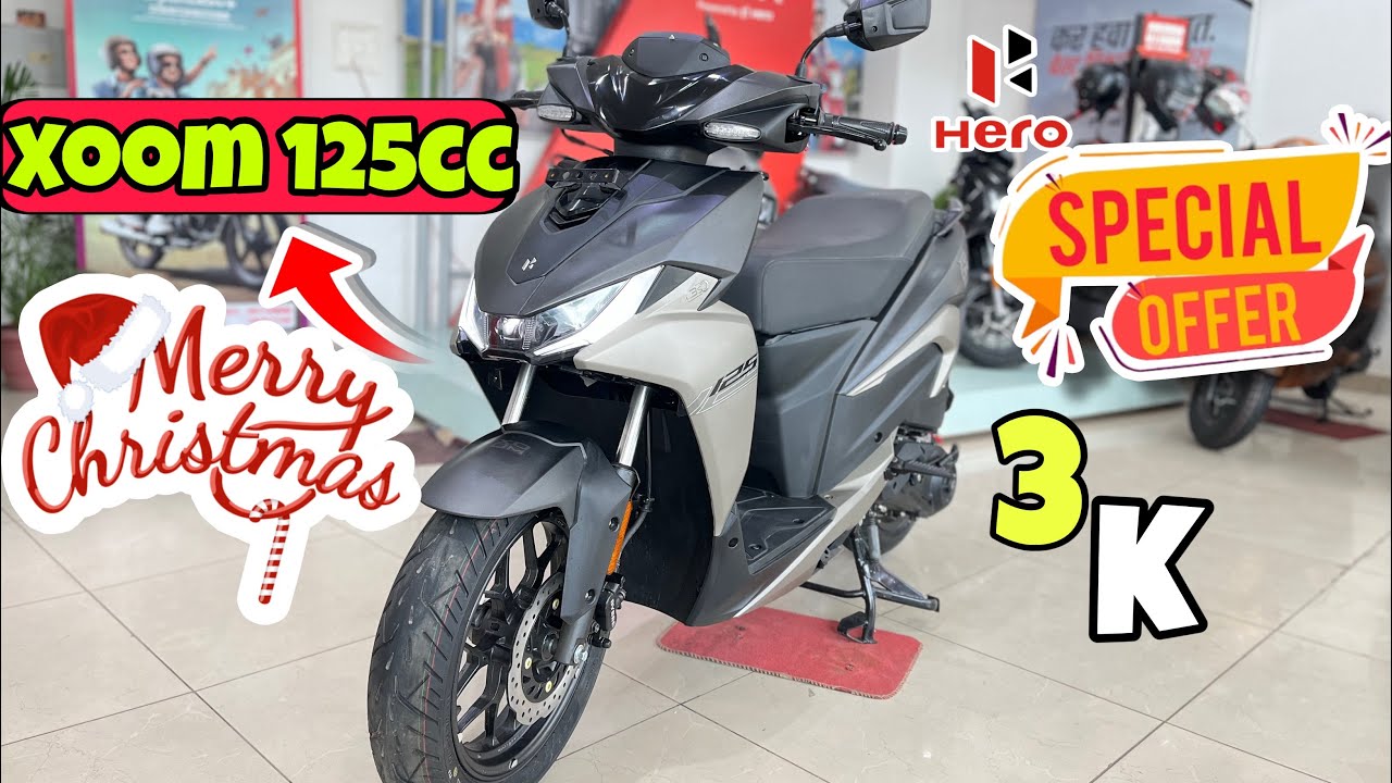 Hero xoom 125cc 2025 model review✅on road price🔥hero xoom 125cc mileage test🎁 December month review 