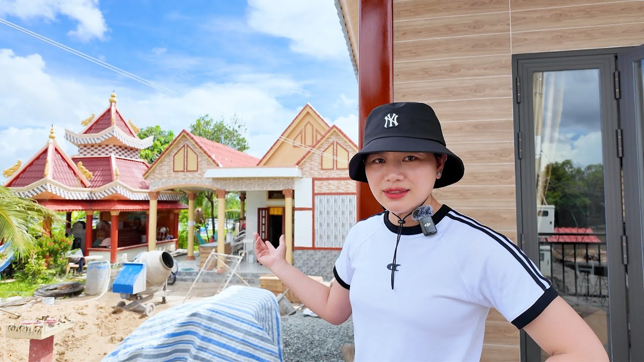 Nhà Ánh Kua xây kế bên nhà Cha Mẹ ở quê sắp hoàn thiện | ÁNH KUA