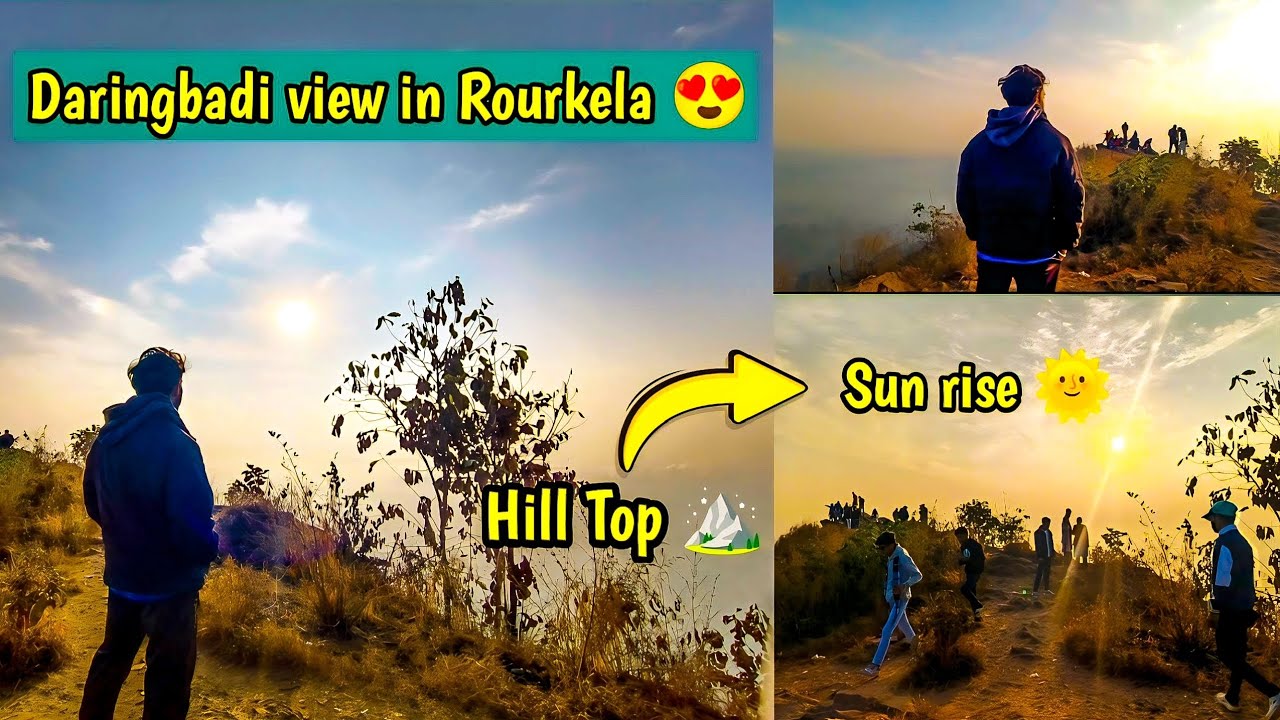 Rourkela Hill Top Morning Sun Rise 🌞 View || In Winter ❤ || #rourkela #2025 #sunrise #mountains 