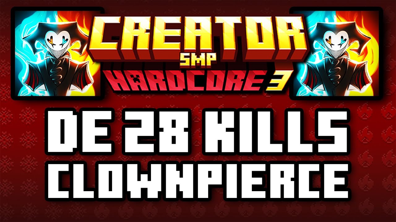 ALLE 28 KILLS VAN CLOWNPIERCE IN DE CREATOR SMP! WINNAAR! #creatorsmp #minecraft #clownpierce