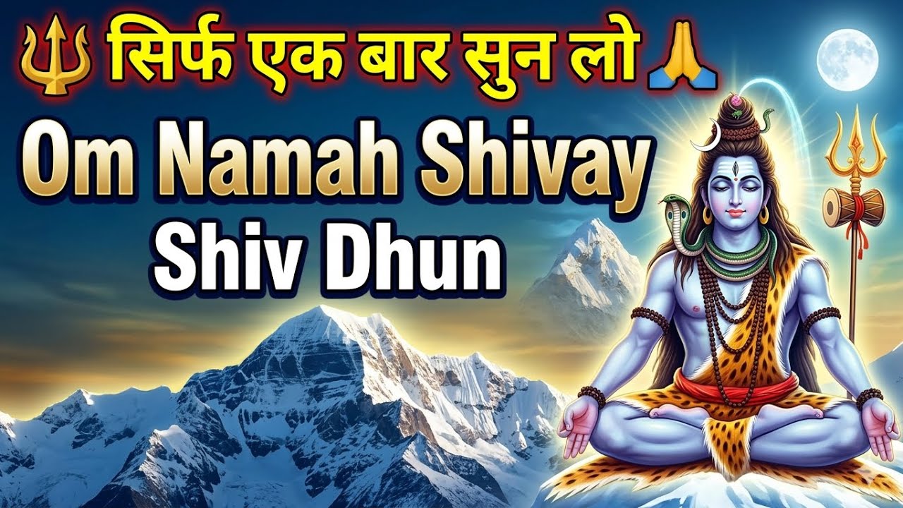 🔱 सिर्फ एक बार सुन लो 🙏 Om Namah Shivay Shiv Dhun | Mahadev Kripa