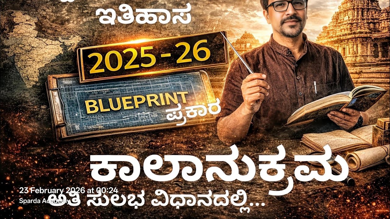ದ್ವಿತೀಯ ಪಿಯುಸಿ ಇತಿಹಾಸ. ಕಾಲಾನುಕ್ರಮದ ಪ್ರಮುಖ ಘಟನೆಗಳು. 2025- 26. ಬ್ಲೂ ಪ್ರಿಂಟ್ ಆಧಾರಿತ.